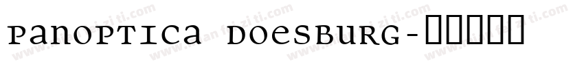 Panoptica Doesburg字体转换
